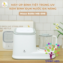 Máy úp bình tiệt trùng uv kèm bình đun nước đa năng Moaz BéBé MB-098