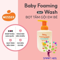 Bọt Tắm Gội Em Bé Wesser 500ml