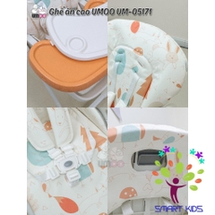 Ghế Ăn Dặm Cao Cấp Umoo Dành Cho Bé 3 Nấc Ngả 7 Nấc Cao UM-0598 UM-05171