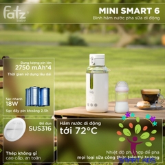 Bình Hâm Nước Pha Sữa Di động Fatz Baby Mini Smart 6 FB3820FD
