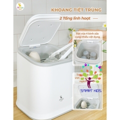 Máy úp bình tiệt trùng uv kèm bình đun nước đa năng Moaz BéBé MB-098