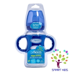 Bình sữa cổ rộng 2 tay cầm Sippy 270ml Dr Brown's