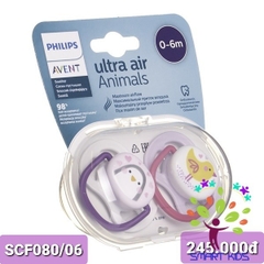 Ty giả Avent Ultra Air Animal - ti ngậm thông khí Lime Philips Avent
