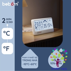 Nhiệt ẩm Kế điện Tử đa Năng Trong Nhà Kiêm đồng Hồ Báo Thức Cho Bé Beborn Sensi 1 DTO1HJ