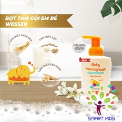 Bọt Tắm Gội Em Bé Wesser 500ml