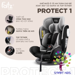 GHẾ NGỒI Ô TÔ AN TOÀN CHO BÉ FATZ BABY PROTECT 1 XOAY 360 ĐỘ CÓ ISOFIX VÀ TOP TETHER 916