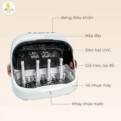 MÁY ÚP BÌNH SỮA TIỆT TRÙNG SẤY KHÔ TIA UV MOAZ BEBE MB-044 PLUS