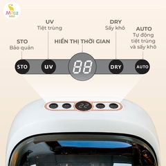 MÁY ÚP BÌNH SỮA TIỆT TRÙNG SẤY KHÔ TIA UV MOAZ BEBE MB-044 PLUS