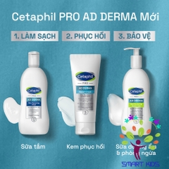 Sữa Tắm Dưỡng ẩm Dịu Lành Cho Viêm Da Cơ địa Cetaphil Pro Ad Derma Wash 295ML