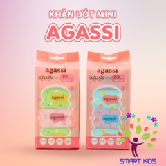 Khăn ướt Mini Agassi Lốc 8 Gói (80 Tờ)