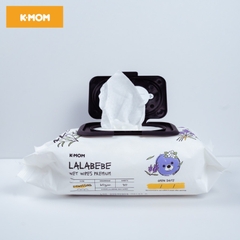 Khăn Ướt Cao Cấp K-mom Vân Nổi Có Nắp Lalabebe Hàn Quốc