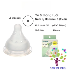 Bình sữa RICHELL Hanaemi chống sặc chất liệu nhựa PPSU và Thủy tinh
