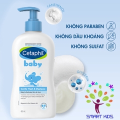 Sữa Tắm Gội Toàn Thân Cho Bé Cetaphil Baby  Wash & Shampoo