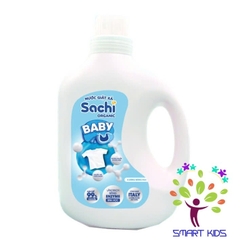Nước Giặt Xả Sachi Organic Hương Thơm Dịu Nhẹ, Làm Sạch Vết Bẩn, Làm Mềm Và Giữ Bền Màu Vải An Toàn Cho Trẻ Nhỏ