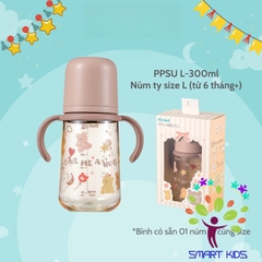 Bình sữa RICHELL Hanaemi chống sặc chất liệu nhựa PPSU và Thủy tinh