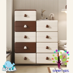 Tủ đựng quần áo Thỏ Holla 4 - 5 tầng có bánh xe