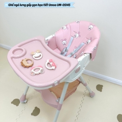 Ghế Ăn Ngả Lưng Gấp Gọn Có Bánh Umoo Um-05117 UM-05142 UM-05145