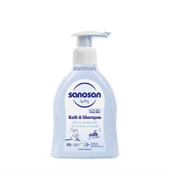 Sữa tắm gội Baby chiết xuất Olive hữu cơ Sanosan