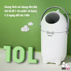 THÙNG RÁC XỬ LÝ TÃ BỈM CHÍNH HÃNG UMOO 10 LÍT UM-17173