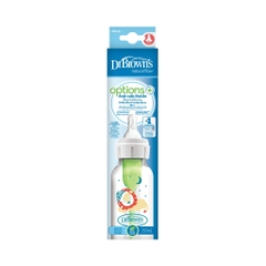 Bình sữa cổ thường Dr.Brown's Deco nhựa PP Option Plus 250ml- 81105