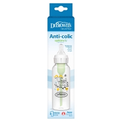 Bình sữa cổ thường Dr.Brown's Deco nhựa PP Option Plus 250ml- 81105