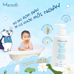 Sữa Tắm Gội Chiết Xuất Hoa Sen BABYCOCCOLE 0m+
