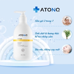 Sữa Tắm Gội 2-in-1 Oxygen ATONO2 Dịu Nhẹ Cho Bé Từ 0m+