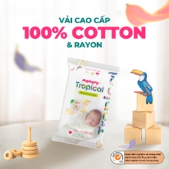 Lốc 10 gói khăn ướt Mamamy Tropical 1 tờ tinh dầu cúc vạn thọ/không mùi