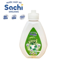 Nước Giặt Xả Sachi Organic Hương Thơm Dịu Nhẹ, Làm Sạch Vết Bẩn, Làm Mềm Và Giữ Bền Màu Vải An Toàn Cho Trẻ Nhỏ