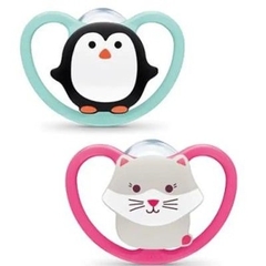 BỘ 2 TI GIẢ NUK SPACE SILICONE CHÍNH HÃNG NHẬP KHẨU ĐỨC