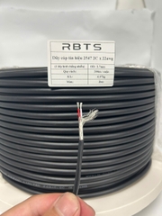 Dây cáp tín hiệu 2547 2 lõi 20awg, 22awg, 24awg, 26awg - 1 lớp lưới chống nhiễu
