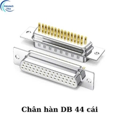 Đầu nối DB44 chân pin đực + cái - chân hàn mạ vàng