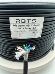 Dây cáp tín hiệu chịu gập linh hoạt High flexible 10 lõi 20awg, 22awg, 24awg, 26awg - 2 lớp chống nhiễu