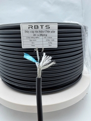 Dây cáp tín hiệu chịu gập linh hoạt High flexible 2 lõi 20awg, 22awg, 24awg- 2 lớp chống nhiễu