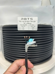 Dây cáp tín hiệu chịu gập linh hoạt High flexible 3 lõi 20awg, 22awg, 24awg- 2 lớp chống nhiễu