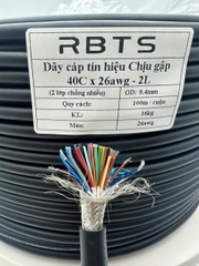 Dây cáp tín hiệu chịu gập linh hoạt High flexible 40 lõi 26awg - 2 lớp chống nhiễu