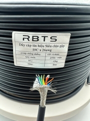 Dây cáp tín hiệu chịu gập linh hoạt High flexible 10 lõi 20awg, 22awg, 24awg, 26awg - 2 lớp chống nhiễu