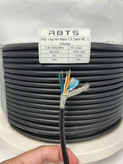 Dây cáp tín hiệu UL2464 8 lõi 24awg - 2 lớp chống nhiễu