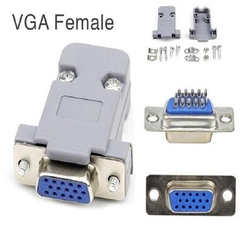 Đầu nối DB9 chân pin đực + cái- chân hàn mạ vàng, kết nối RS232