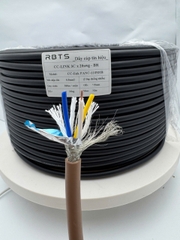 Cáp tín hiệu 3 lõi 20awg CC-Link FANC-110SBH, Dây chịu gập linh hoạt - 2 lớp chống nhiễu
