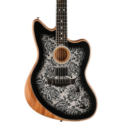 Đàn Guitar Acoustic Fender Limited Edition American Acoustasonic Jazzmaster, Black Paisley