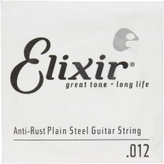 (Quà tặng) Dây Đàn Guitar Điện Elixir 13012 Anti-Rust Plated Plain Steel .012, Single String