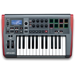 Novation Impulse 25 USB MIDI Controller KB 2 Octave, Touch Sensitive Controls, LED Light Rings