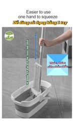 Cây lau tự vắt Flat Mop Oday FC91(không xô)