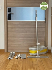 Bộ cây lau tự vắt size lớn Flat Mop Oday FC91+FT13(kèm xô gập)