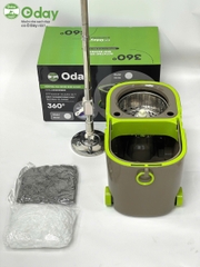 Bộ Lau Nhà 360 Độ Có 4 Bánh Xe, Cán Siêu Dài 1,5m Oday OS06