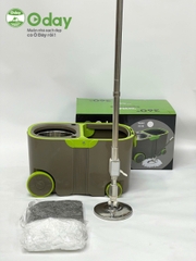 Bộ Lau Nhà 360 Độ Có 4 Bánh Xe, Cán Siêu Dài 1,5m Oday OS06