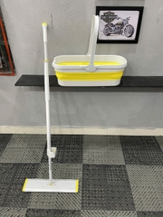 Bộ cây lau tự vắt size lớn Flat Mop Oday FC91+FT13(kèm xô gập)