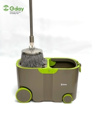 Bộ Lau Nhà 360 Độ Có 4 Bánh Xe, Cán Siêu Dài 1,5m Oday OS06