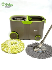Bộ Lau Nhà 360 Độ Có 4 Bánh Xe, Cán Siêu Dài 1,5m Oday OS06